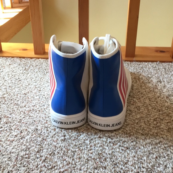 NWOB Calvin Klein Jeans Doran High Top Shoes  10.5 - Picture 2 of 4
